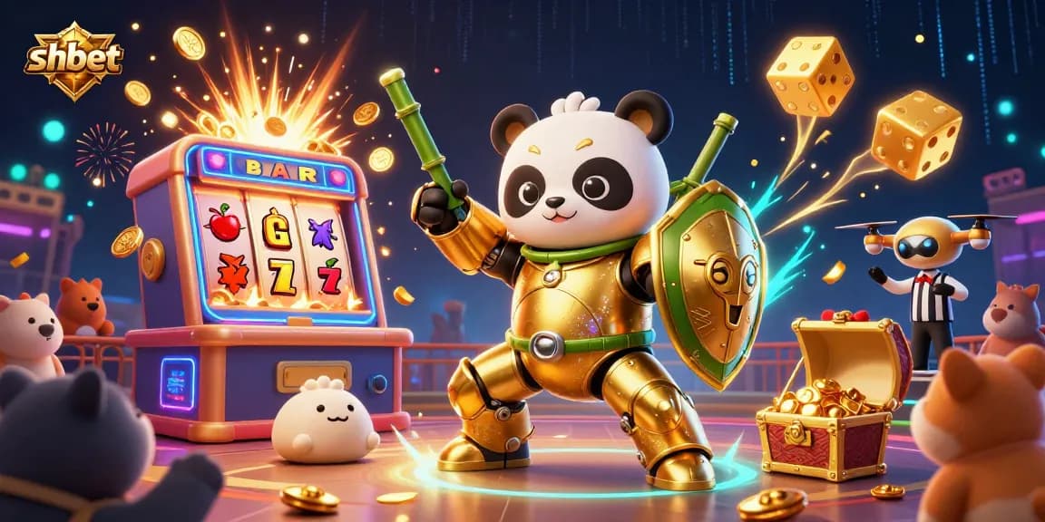 Experience thrilling gameplay at SHBET with colorful casino scenes and joyful action elements.