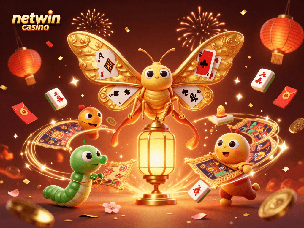 Experience thrilling gameplay at netwin casino with vibrant casino scenes and festive elements