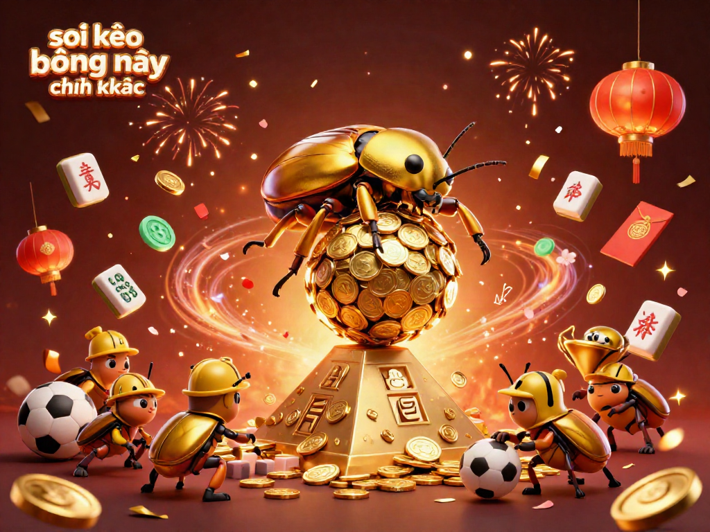 Exciting illustration depicting the "soi kèo bóng đá hôm nay chính xác" theme with golden elements and sports betting symbols.