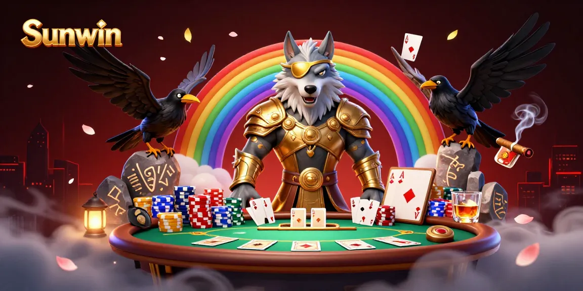 Engage in exciting gameplay at Sunwin with vibrant Norse-inspired casino elements.