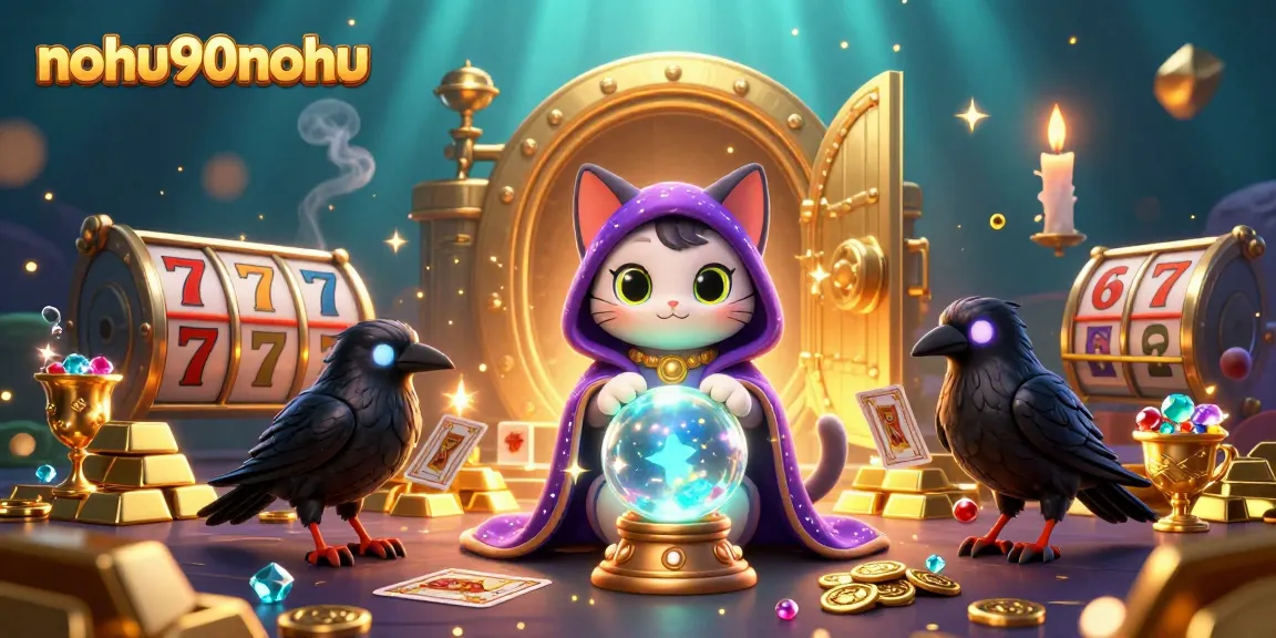 Explore slots and jackpots at nohu90nohu surrounded by mystical characters and treasures.