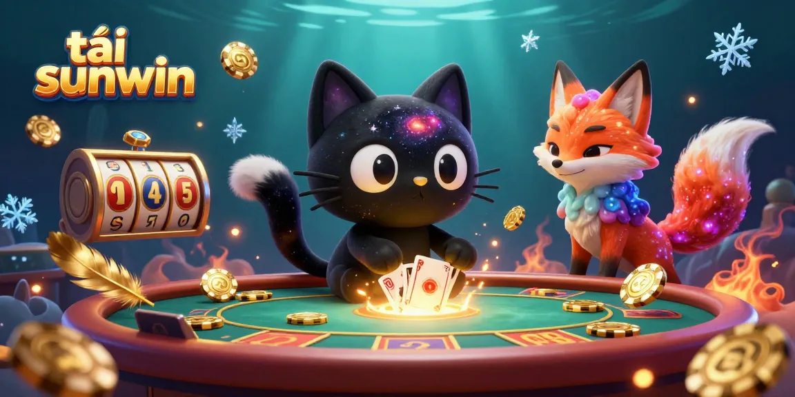 Engage with the exciting games at tải sunwin, featuring a cosmic casino scene with vibrant gameplay elements.