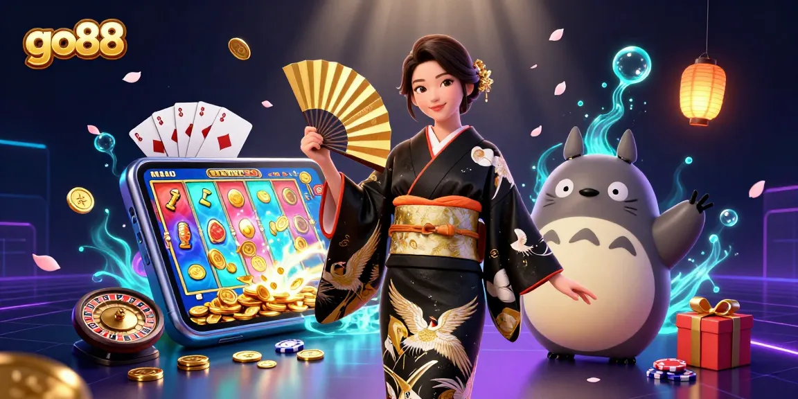 Experience the thrill of go88 with vibrant 3D casino elements and charming characters in action.