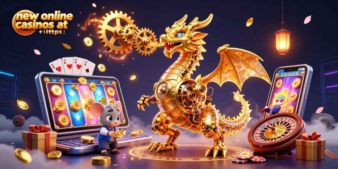 Experience dynamic gaming action with new online casinos at https: featuring vibrant slot games and casino elements.