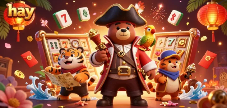 Experience thrilling slots with hay at this vibrant casino illustration featuring exciting elements.